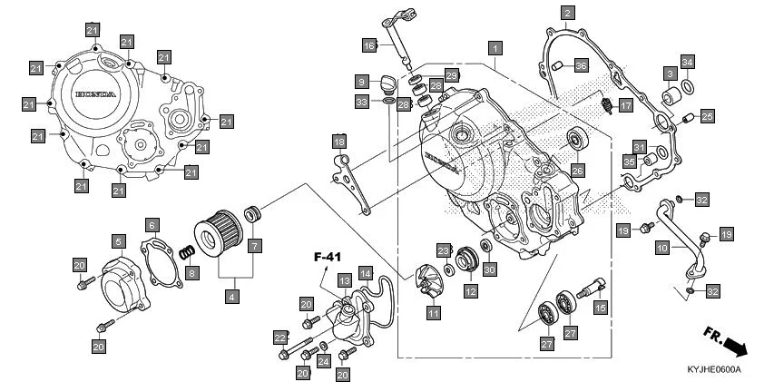 E-6 RIGHT CRANKCASE COVER