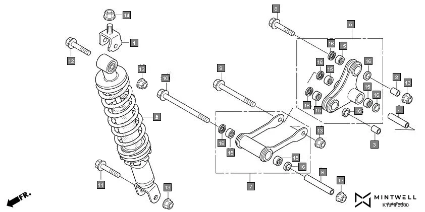 F-33 REAR CUSHION diagram showing 91071-MY1-005