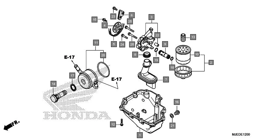 E-12 OIL PAN/OIL PUMP
