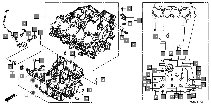 E-13 CRANKCASE