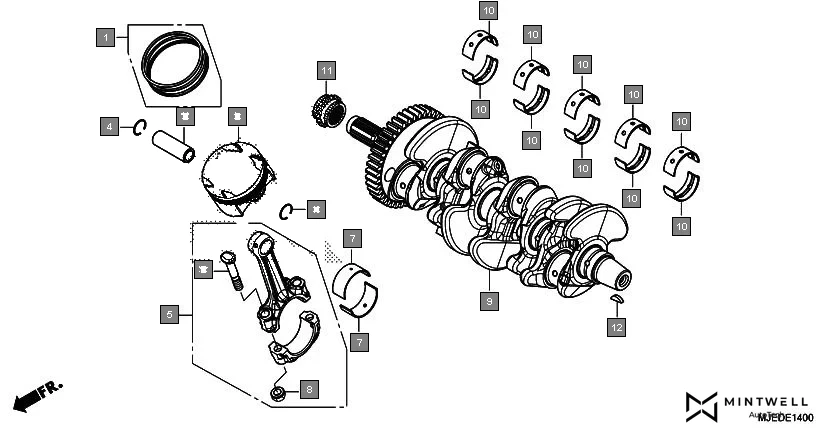 E-14 CRANKSHAFT/PISTON