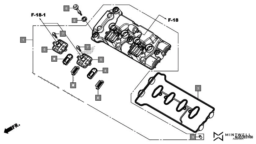 E-1 CYLINDER HEAD COVER