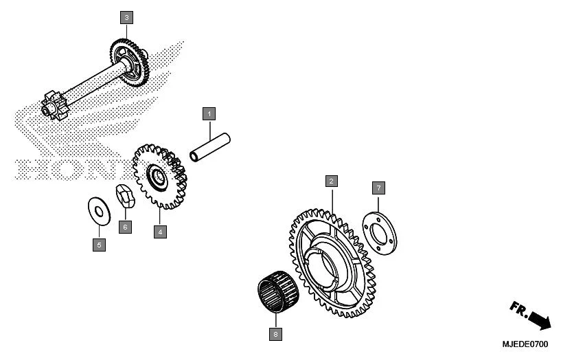 E-7 STARTING DRIVEN GEAR