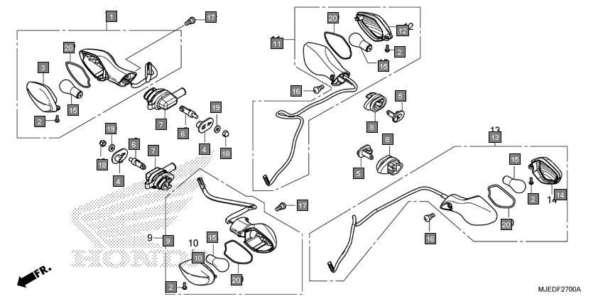 F-27 WINKER diagram showing 33654-MGS-D32