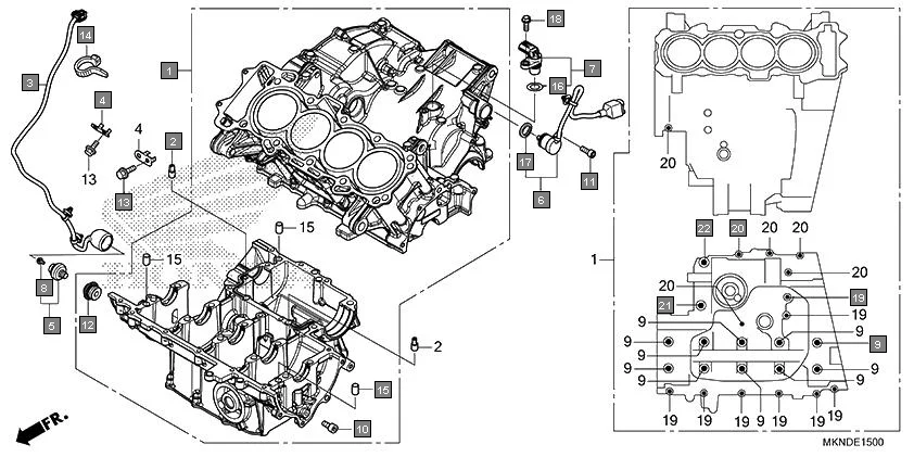E-15 CRANKCASE