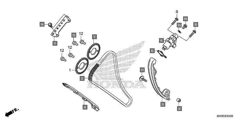 E-4 CAM CHAIN/TENSIONER
