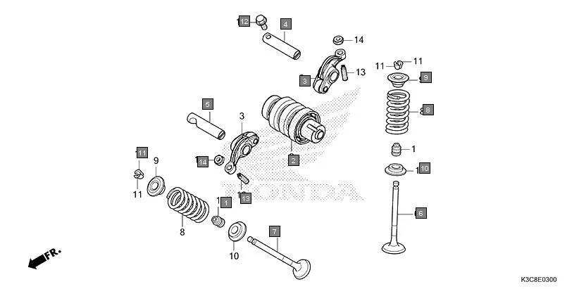 E-3 CAMSHAFT/VALVE