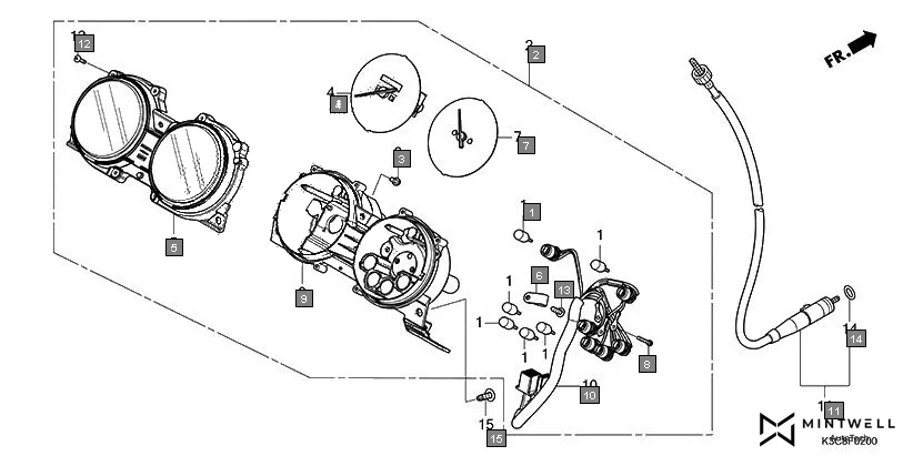 F-2 METER diagram showing 90101-K23-902