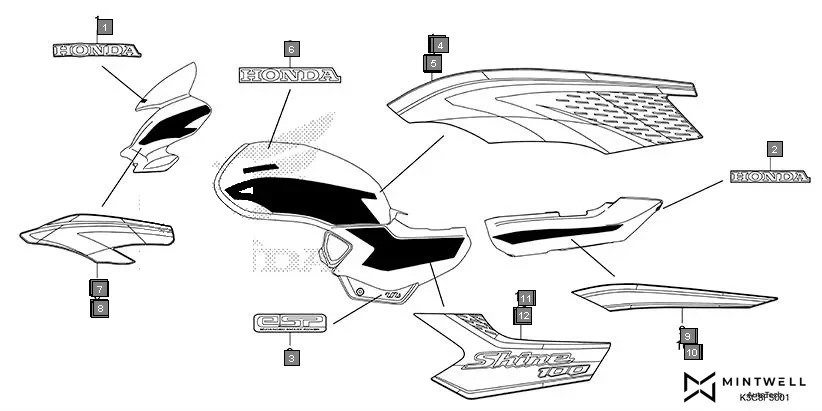 F-50-1 STRIPE/MARK(CD100RNS) diagram showing 86170-K0L-D00