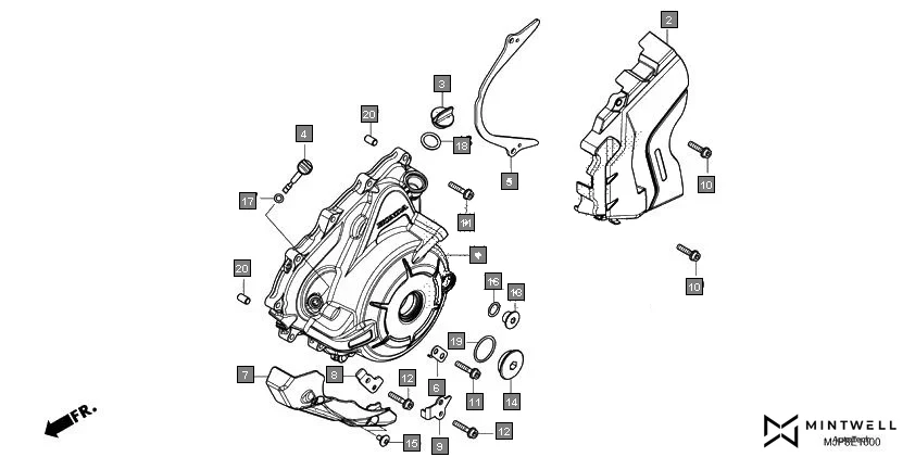 E-10 LEFT CRANKCASE COVER