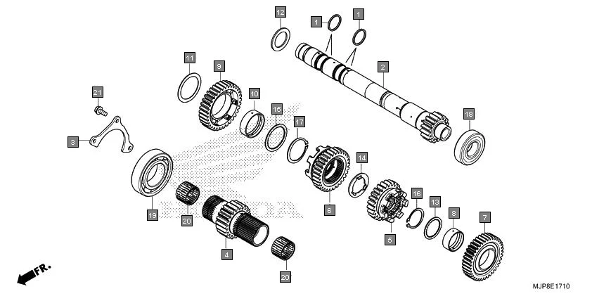 E-17-10 TRANSMISSION(MAINSHAFT)
