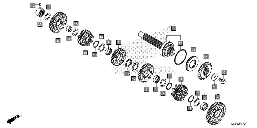 E-17-20 TRANSMISSION(COUNTERSHAFT)