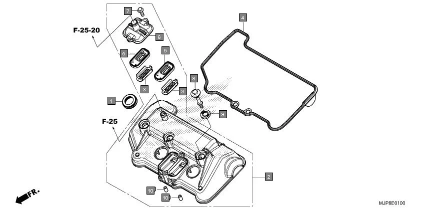E-1 CYLINDER HEAD COVER