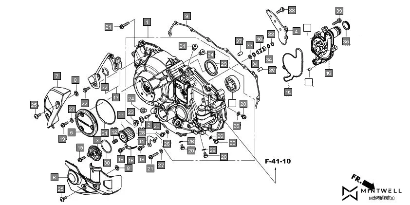 E-6 RIGHT CRANKCASE COVER