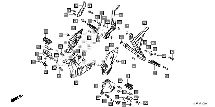 F-30 STEP diagram showing 50625-MJP-G50ZA