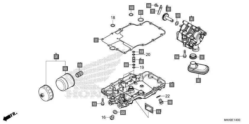 E-14 OIL PAN/OIL PUMP