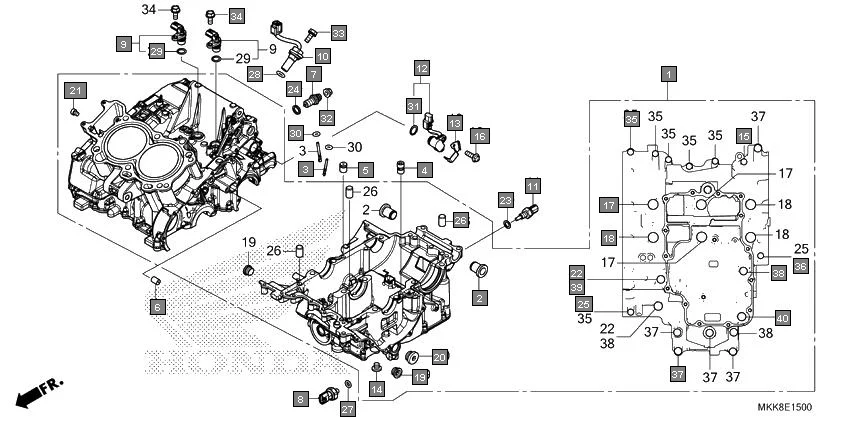 E-15 CRANKCASE