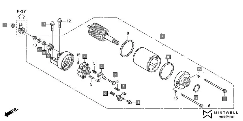 E-13 STARTER MOTOR