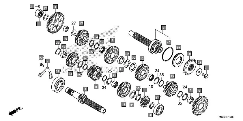 E-17 TRANSMISSION(CRF1100AL2)