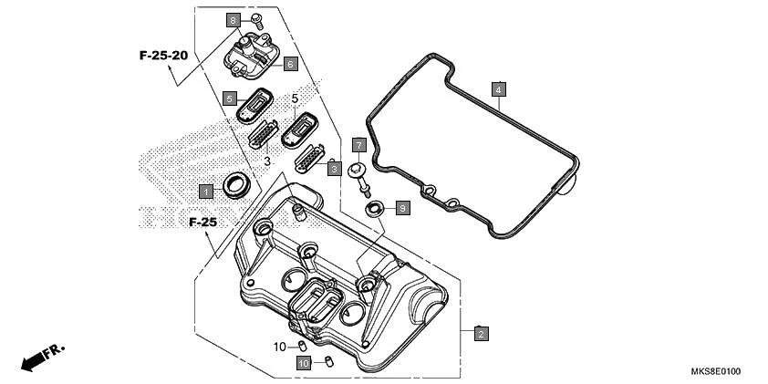 E-1 CYLINDER HEAD COVER