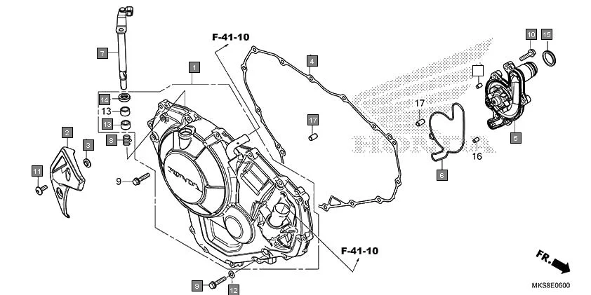 E-6 RIGHT CRANKCASE COVER(CRF1100AL2)