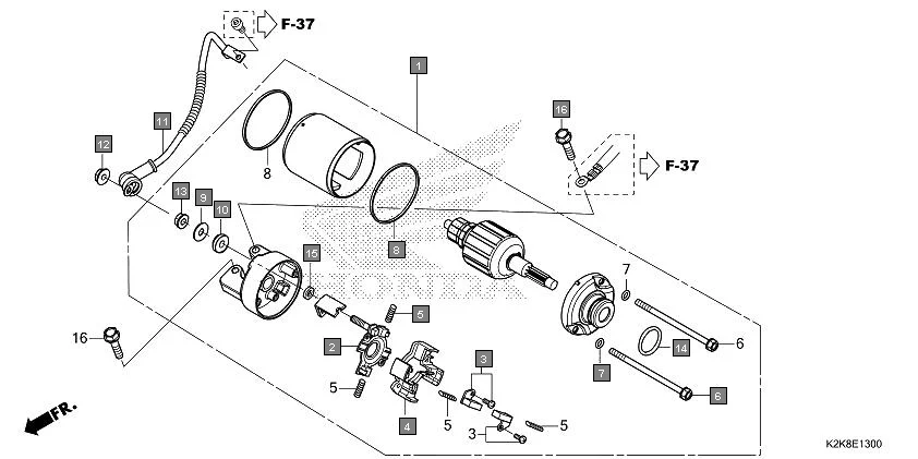 E-13 STARTER MOTOR