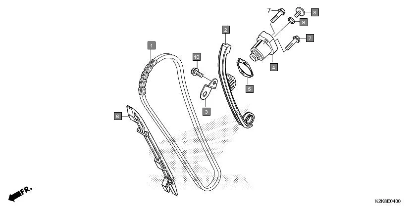 E-4 CAM CHAIN/TENSIONER
