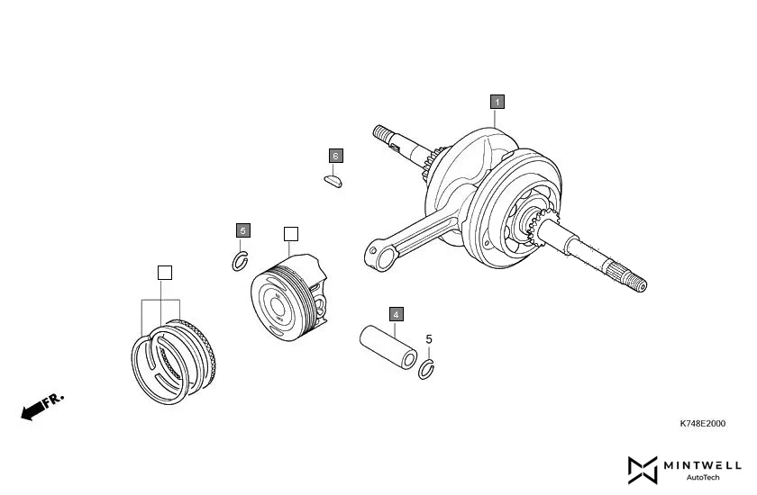 E-20 CRANKSHAFT/PISTON