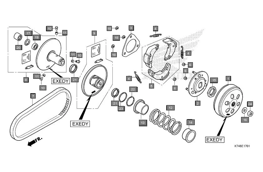 E-17-1 DRIVEN FACE(EXEDY)
