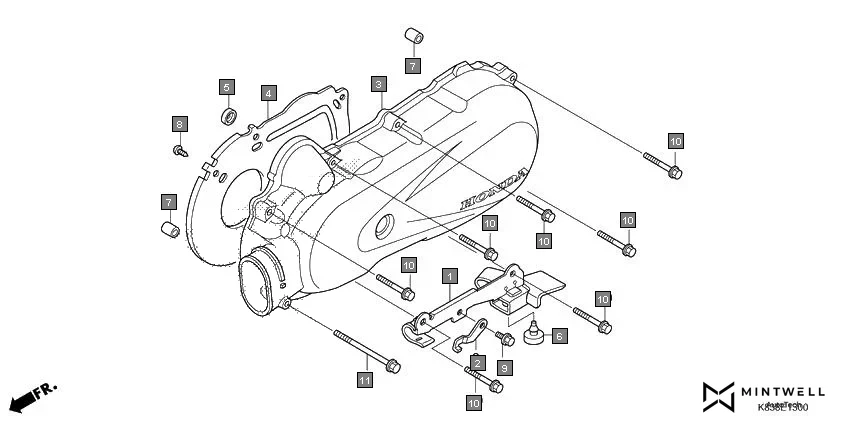 E-13 LEFT CRANKCASE COVER