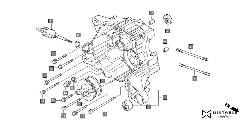 E-19-10 RIGHT CRANKCASE