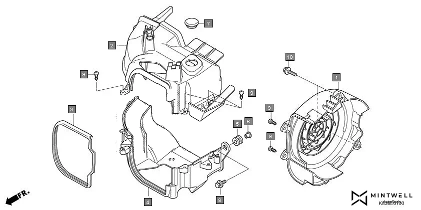 E-1 SHROUD/FAN COVER