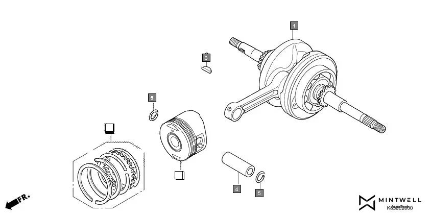 E-20 CRANKSHAFT/PISTON