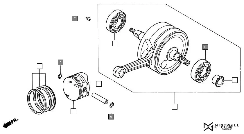 E-11 CRANKSHAFT/PISTON