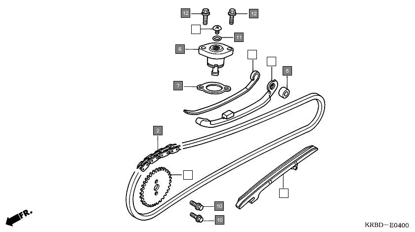 E-4 CAM CHAIN/TENSIONER