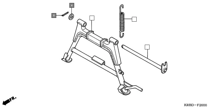 F-20 STAND assembly diagram for HONDA Eterno SC1504