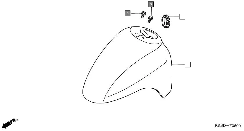 F-5 FRONT FENDER assembly diagram for HONDA Eterno SC1504