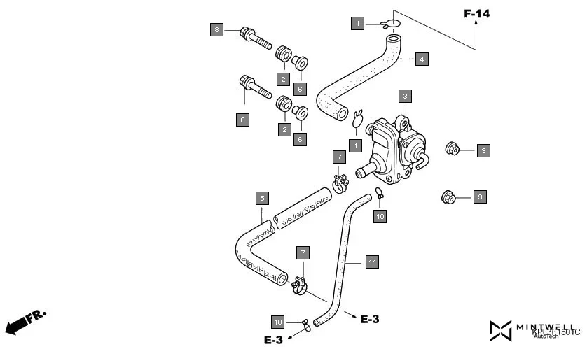F-15-1 AIR SUCTION VALVE(SCV100CM2) assembly diagram for HONDA Activa SCV100CM2