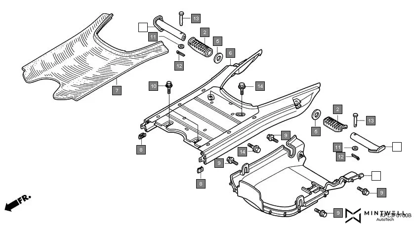 F-7 FLOOR PANEL(SCV100CM2,5) diagram showing 64320-KPL-900