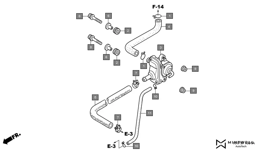 F-15-1 AIR SUCTION VALVE(1) assembly diagram for HONDA Dio SCV100F3