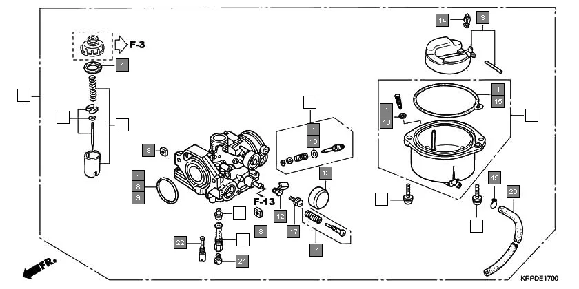 E-17 CARBURETOR (SCV100F9-TU/SCV100FA-ID)