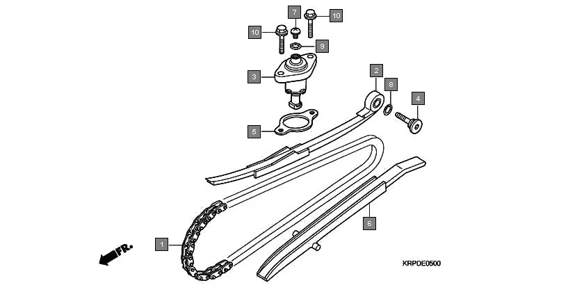E-5 CAM CHAIN/TENSIONER
