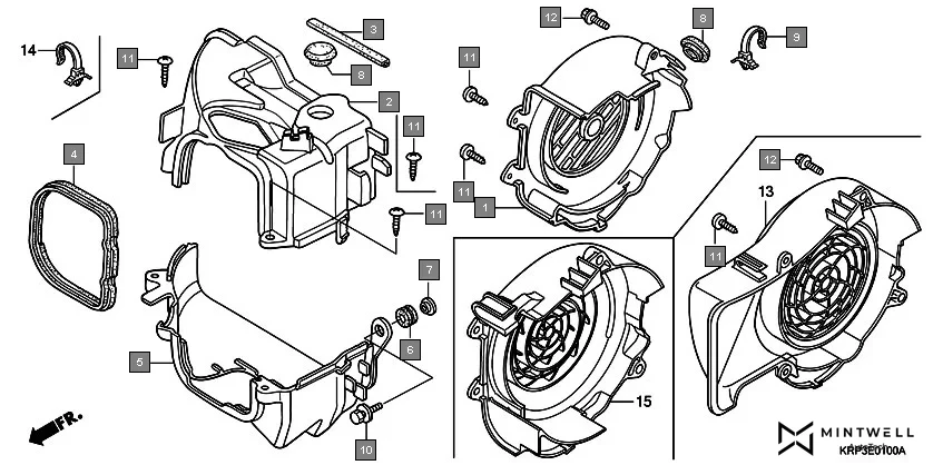 E-1 SHROUD/FAN COVER