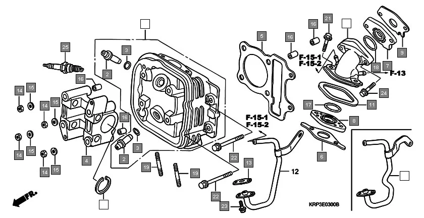 E-3 CYLINDER HEAD(SCV100F3,5,9,G8)