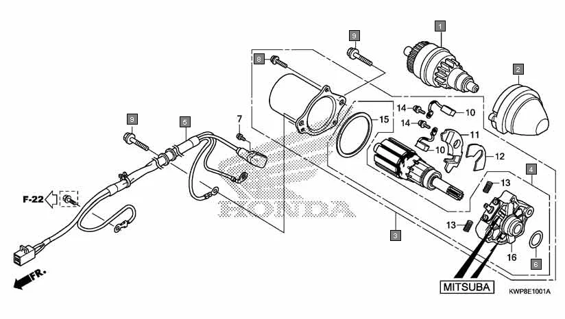 E-10-1 STARTING MOTOR(MITSUBA)