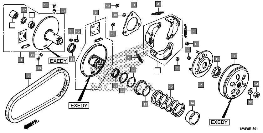 E-13-1 DRIVEN FACE(EXEDY)
