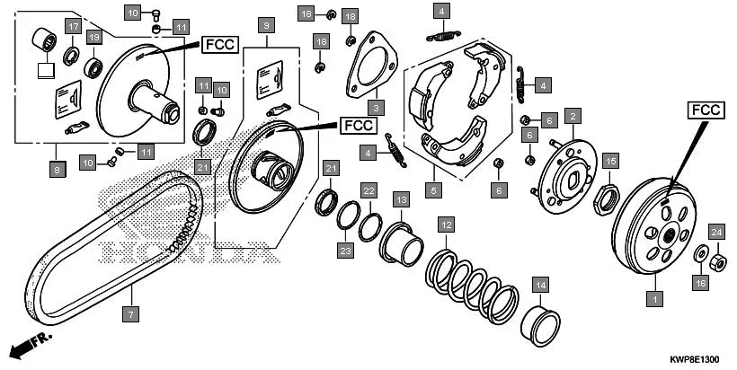 E-13 DRIVEN FACE(F.C.C.)