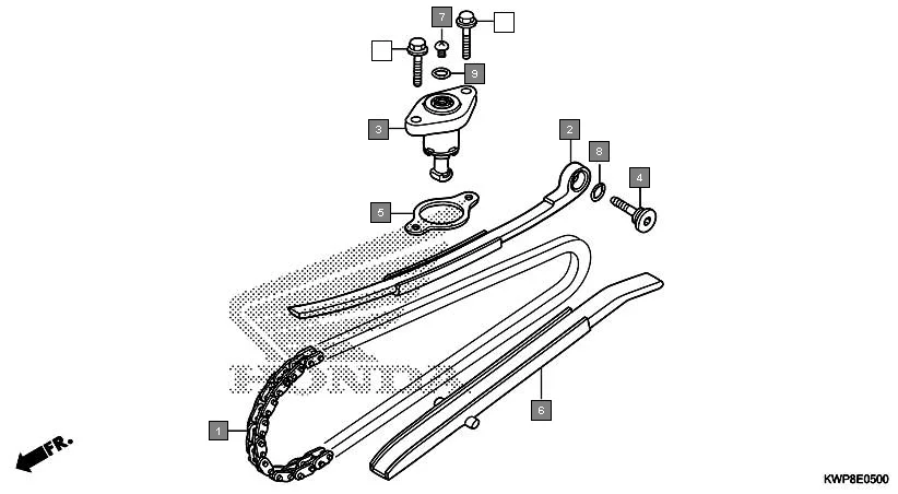 E-5 CAM CHAIN/TENSIONER