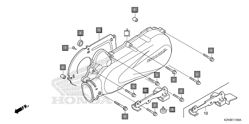 E-11 LEFT SIDE COVER