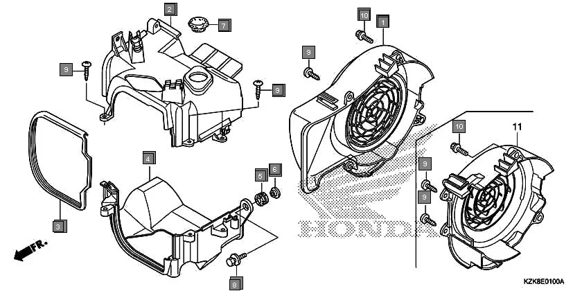 E-1 SHROUD/FAN COVER